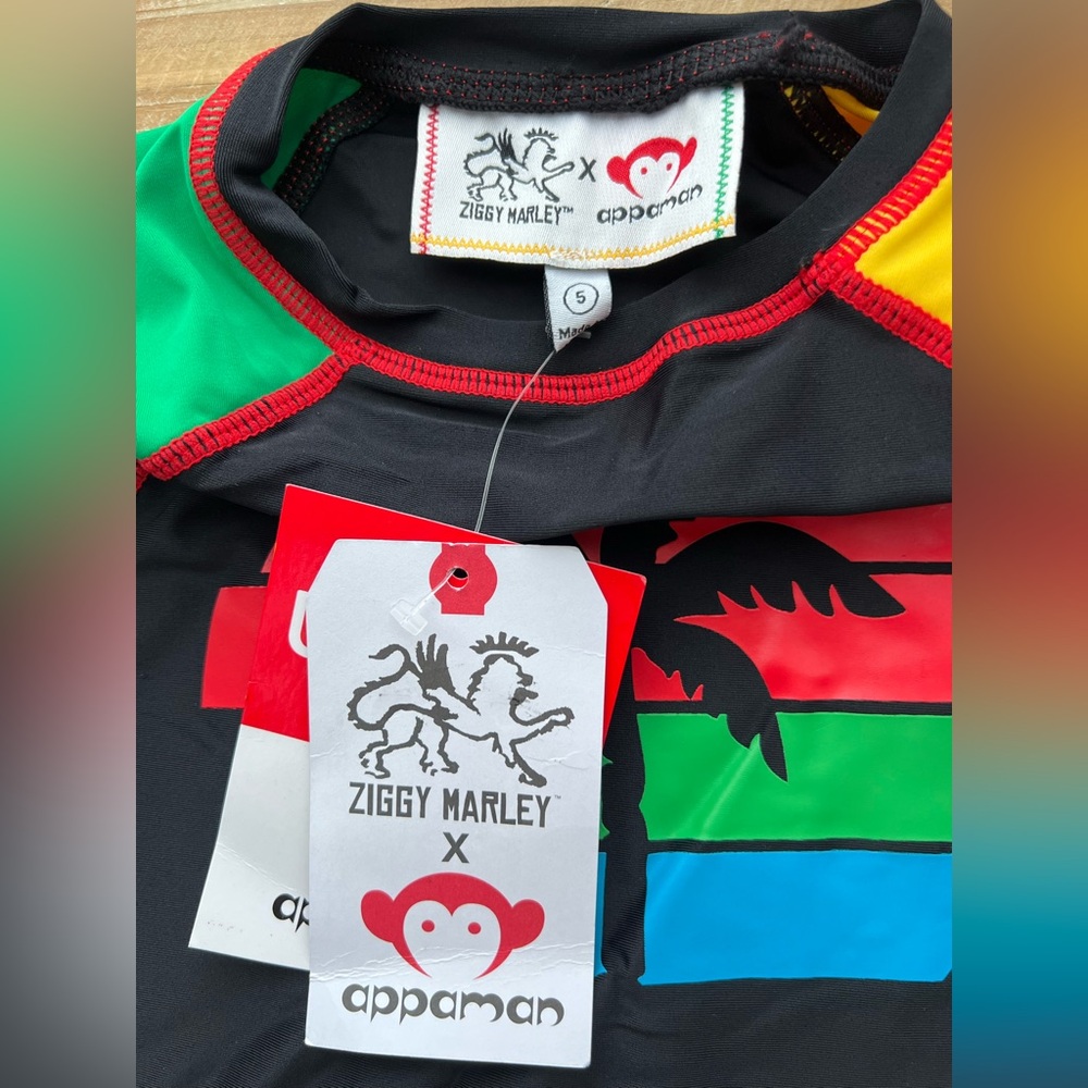 Ziggy Marley x Appaman Boy’s Long Sleeve Rash Guard New - Picture 4 of 7